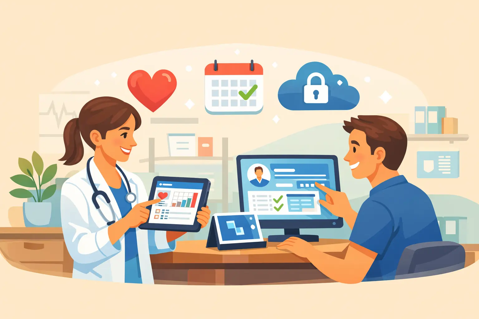 Healthcare professional in a modern medical facility