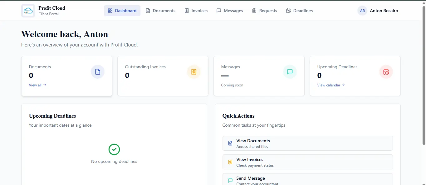 ProfitCloud Client Management