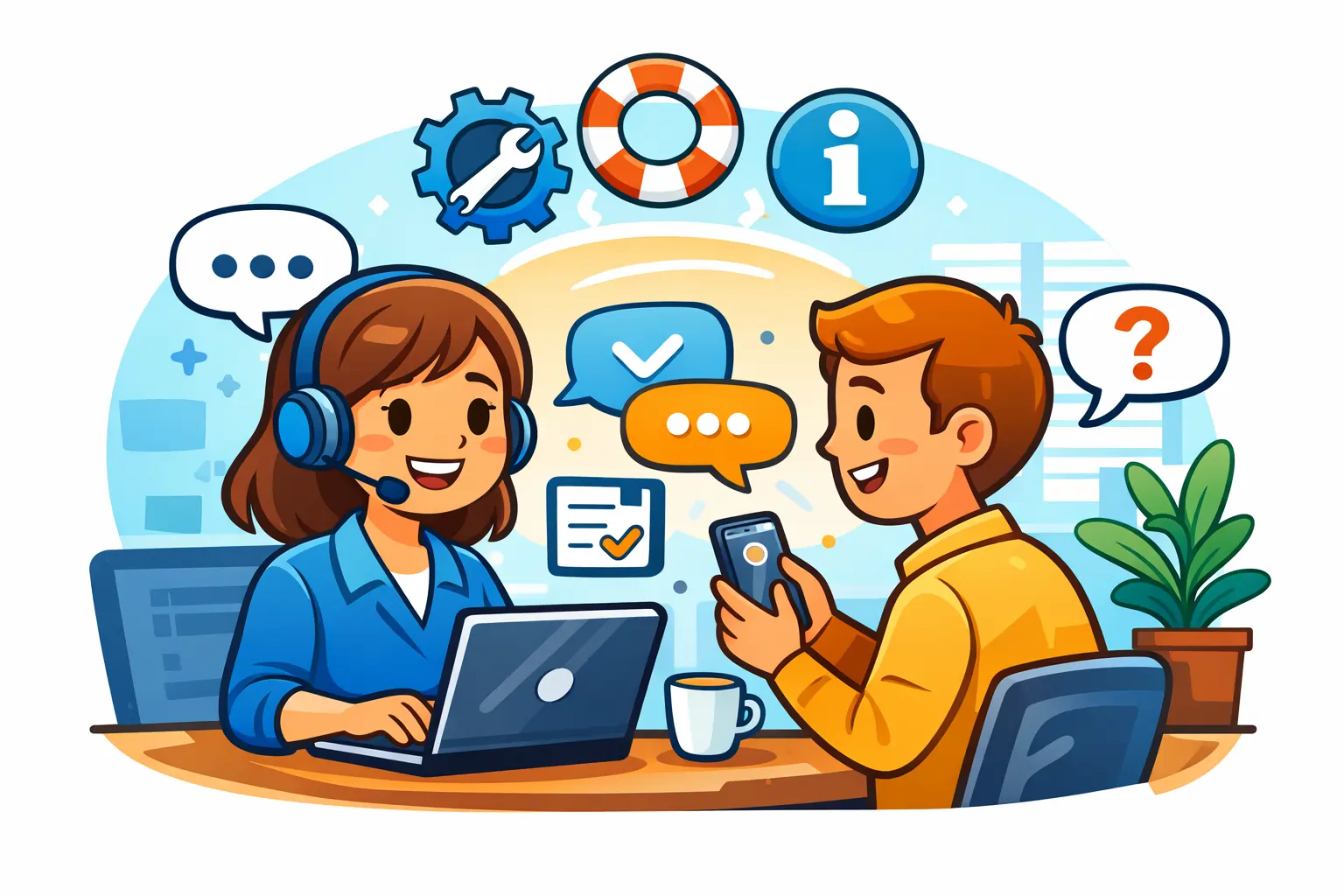 Technical support team providing ongoing assistance and monitoring